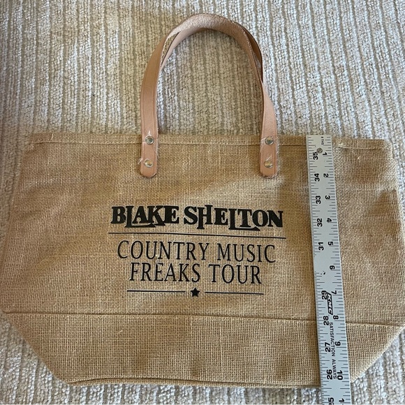 Blake Shelton Country music freaks tour Burlap tote - Picture 5 of 6
